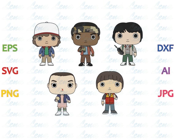 Download Stranger things Kids SVG Stranger things clipart Character ...