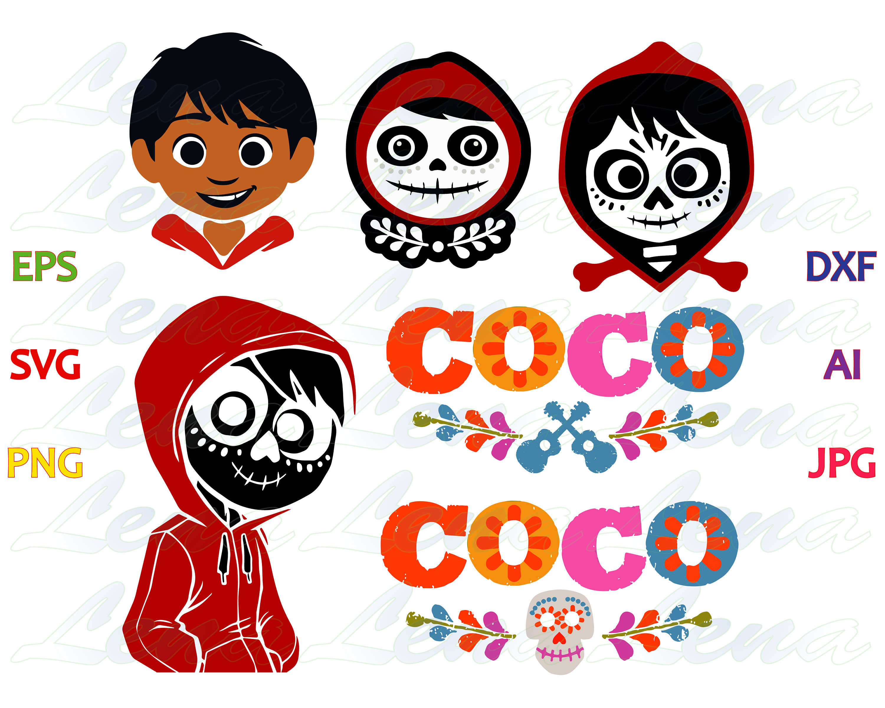Download Disney Pixar Coco SVG Dante coco print COCO Party Supplies ...