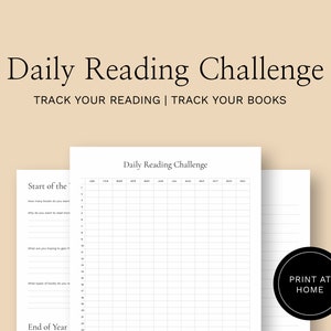 Daily Reading Challenge | Reading Tracker | Book List