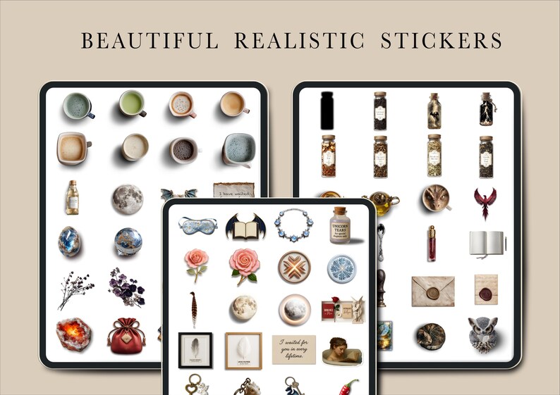 Romantasy Digital Sticker Bundle | Booktok Planner Kit | Fantasy ...