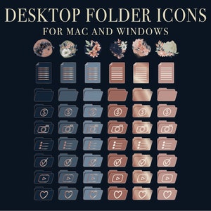 2024 Work Business School Productivity icons | Custom Desktop Icon Set For Windows And Mac | Desk Organizer | Wallpaper Desktop woman
