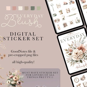 Everyday Life Digital Stickers, Daily Planner Stickers, GoodnotesStickers,Ipad Stickers,Digital Journal Stickers, notability, junk journal