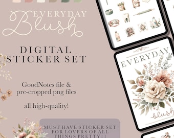 Everyday Life Digital Stickers, Daily Planner Stickers, GoodnotesStickers,Ipad Stickers,Digital Journal Stickers, notability, junk journal