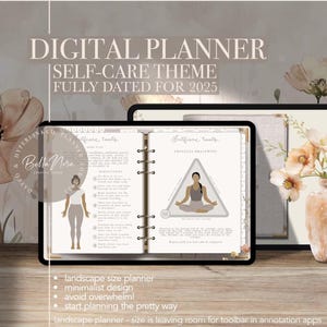 2025 Digital Self Care Journal, Wellness Journal, Mindfulness Journal, GoodNotes Planner, iPad Planner, Mental Health, GoodNotes Journal