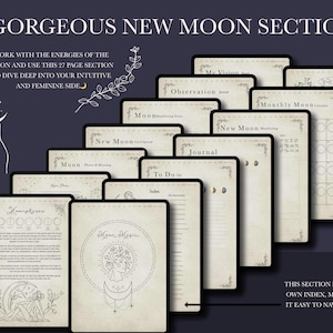 Witchy Planner | 2026 Digital Planner and Grimoire | notability planner | digital life planner | undated digital planner, Book of Shadows image 11