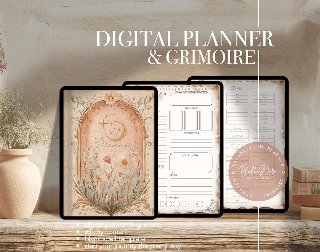 Witchy Planner, 2026 2027 Digital Planner and Grimoire, Notability ...