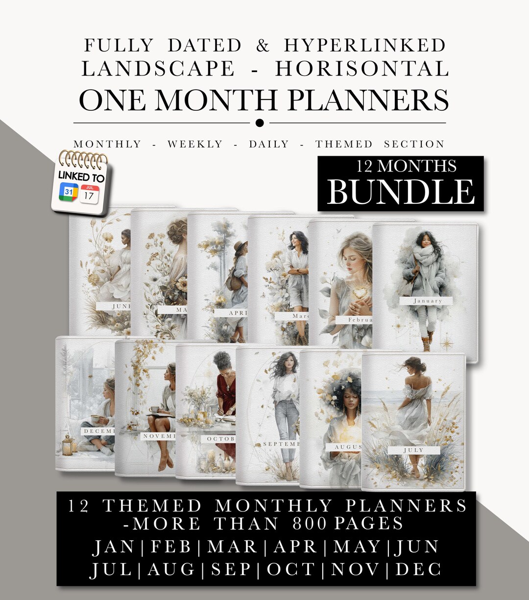 2026 Complete Digital Planner Bundle | 12-month iPad Planners Jan–dec ...