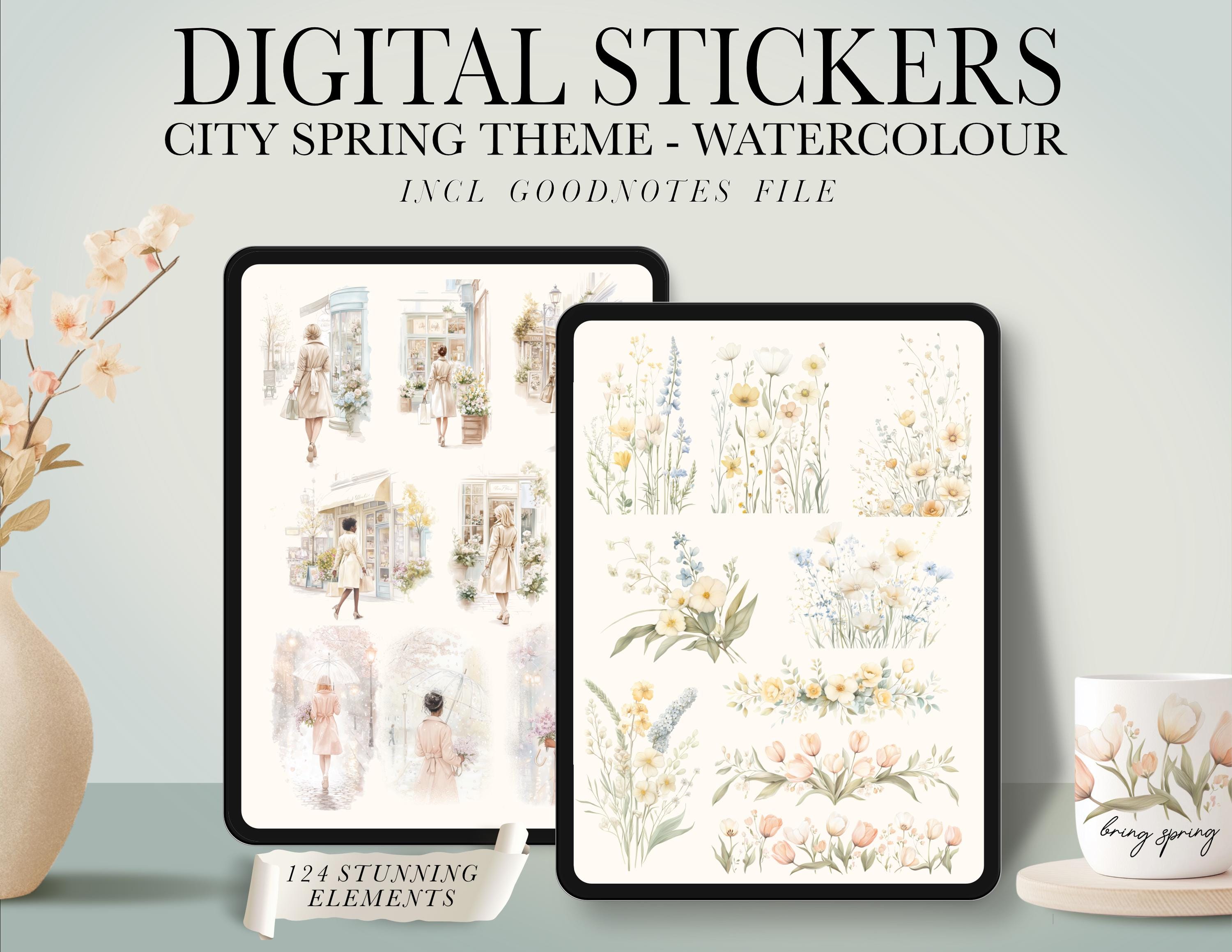 600 Png Digital Sticker Bundle, Digital Goodnotes Elements, Noteful ...