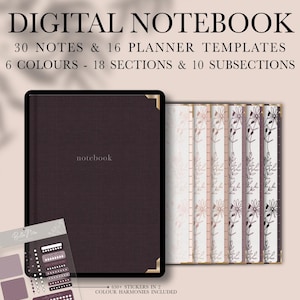 Multipurpose Digital Notebook: GoodNotes Student Planner (Digital Download)