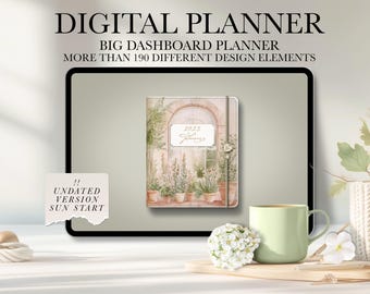 Undated Digital Planner, 2025 Notability Planner, 2025 Undated Planner, Dashboard Hyperlinked Digital Life Planner, GoodNotes Planner iPad