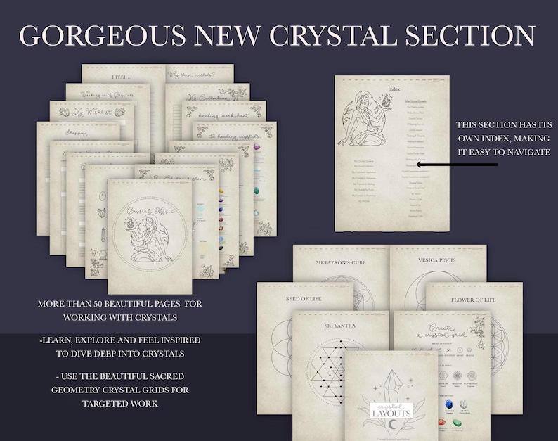Witchy Planner | 2026 Digital Planner and Grimoire | notability planner | digital life planner | undated digital planner, Book of Shadows image 12