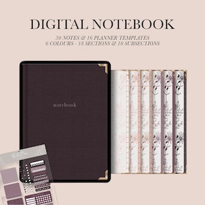 Multifunctioneel digitaal notitieboek: GoodNotes-studentenplanner (digitale download)