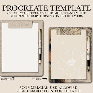 デジタル Procreate プランナー ファイル、デジタル クリップボード ファイル、Goodnotes デジタル プランナー、レイヤード ペーパー Procreate ファイル、デジタル プランナー スタンプ