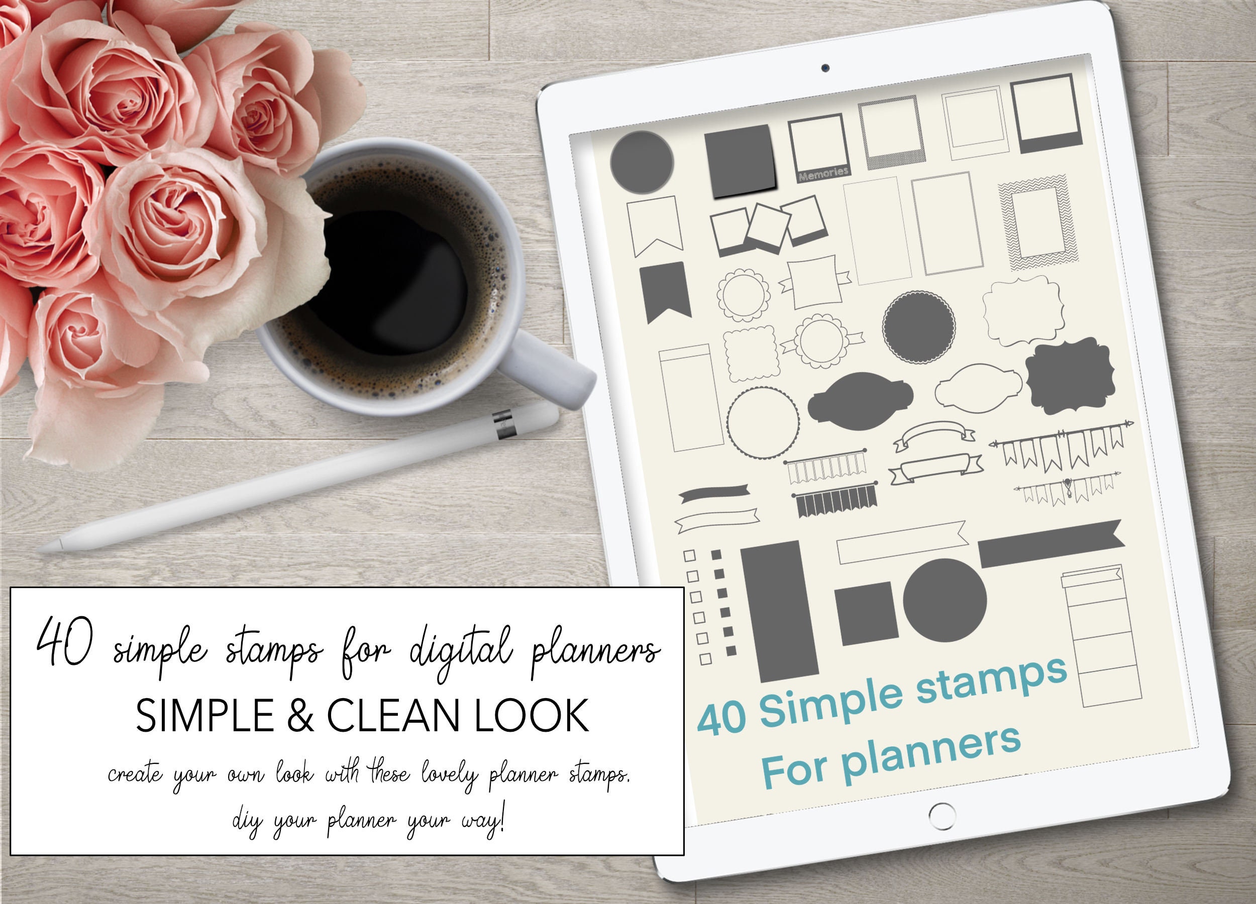 Grungy Date Stamps for Digital Journaling Digital Bible Journaling