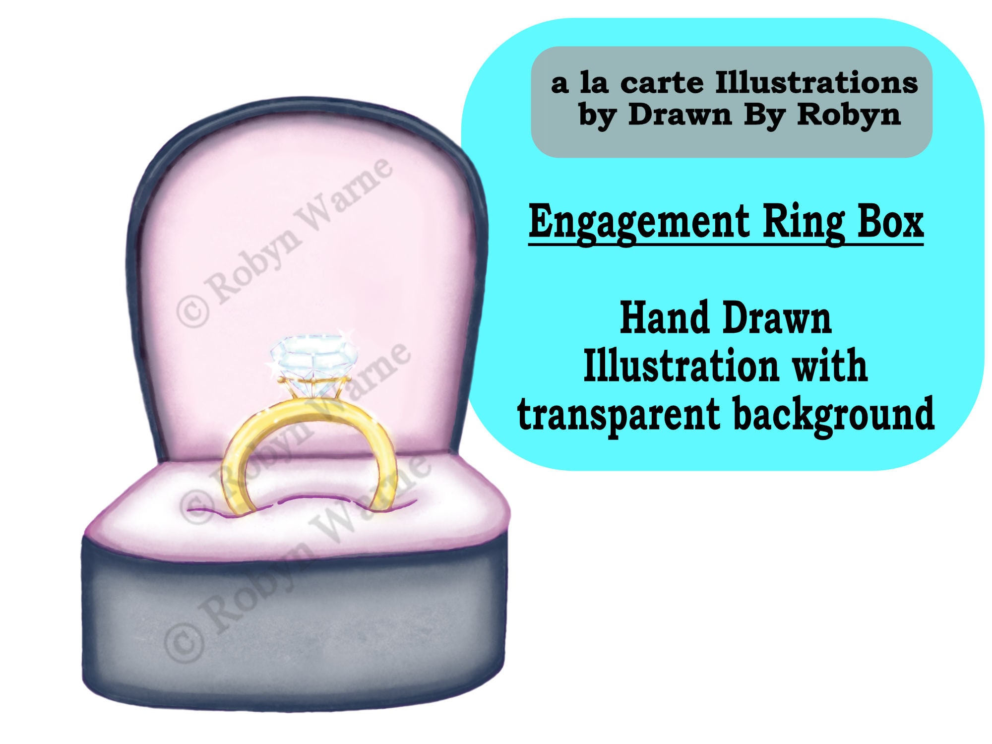 Wedding engagement ring wedding ring line drawing - Stock Illustration  [87017005] - PIXTA