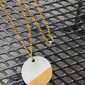 Necklace with Concrete Pendant