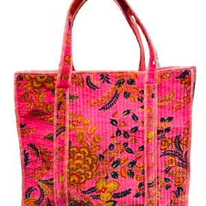 Frauen Samt Hippie Tasche Blumendruck Samt Einkaufstasche, gesteppte Taschen, Wochenendtasche, Baumwollmarkttasche, Jhola Tasche, Geschenk Brautjungfer