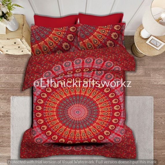 Indian Mandala Bedding Bed Cover Hippie Bohemian Bedspread Coverlet Throw Indian Mandala Bedding Bed Cover Hippie Bohemian Bedspread Coverlet Throw