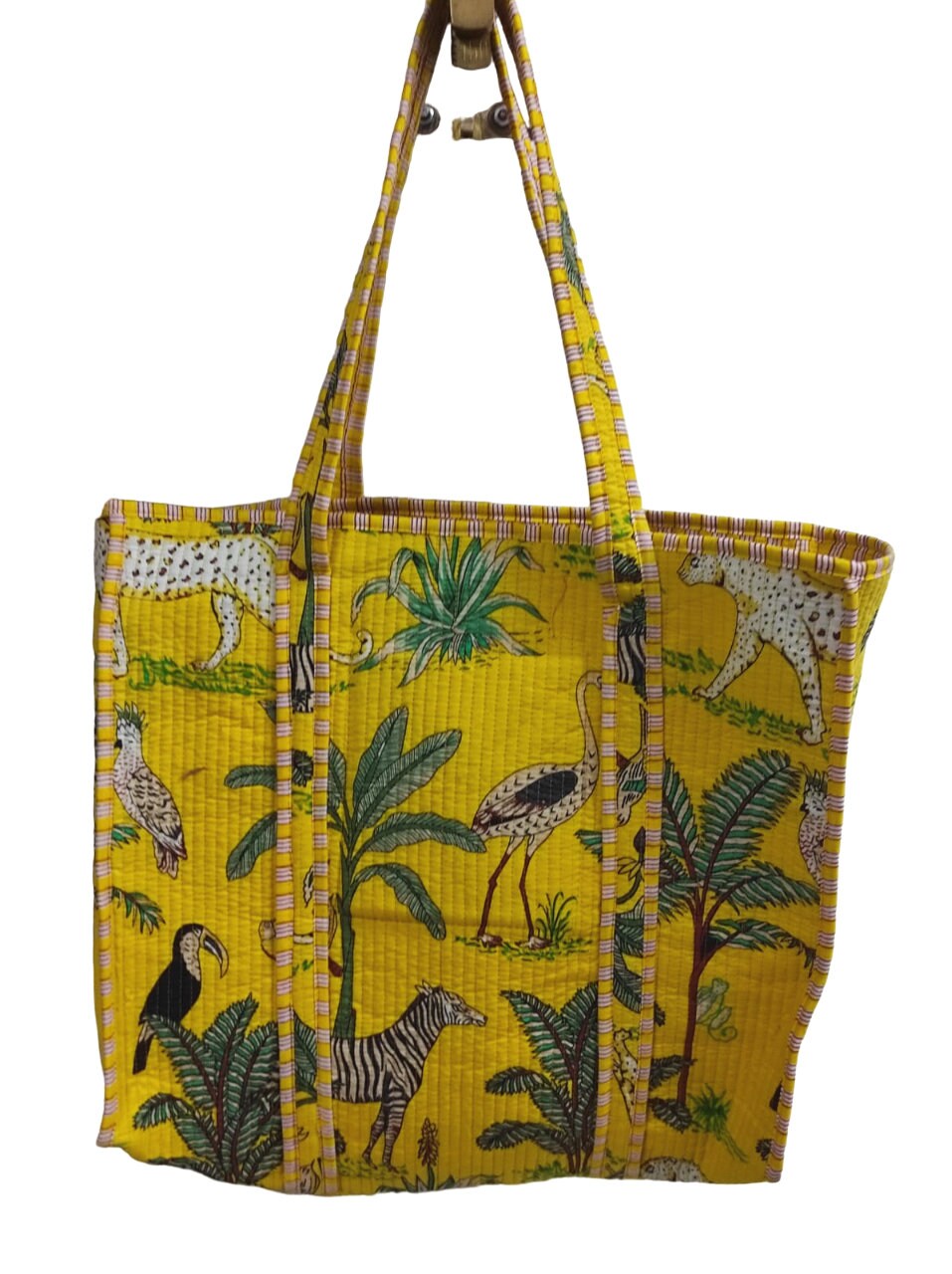 ★OSTKAKA★ Quilted tote bag 2colors TB24174_e2ad1f77-2b7d-4d10-