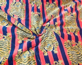 Velvet Fabric, Velvet, tibetan tiger Indian Fabric, Embroidered Velvet Fabric, Velvet Clothing, Velvet by the Yard