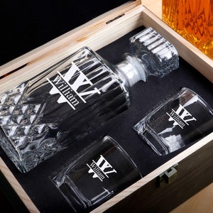 Groomsmen Gifts Personalized Whiskey Decanter Set Groomsman Proposal Gift Best Man Gift Dad Gift Boyfriend Gift Wedding Gift