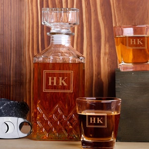 Personalized Whiskey Decanter Set, Groomsmen Gift, Best Man Gift, Groomsman Proposal, Boyfriend Gift, Gift for Men