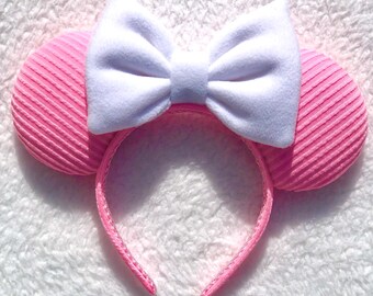 NEW Cozy Fall Ears Bright Pink