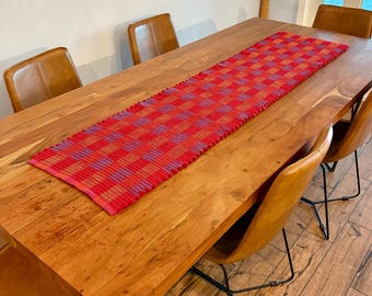 Red/Blue/Orange/Yellow  Checkerboard 65X15