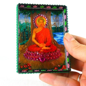 Buddha - Meditation - Spiritual Altar - Meditative Altar - Miniature Altar - Yoga - Personalized Gifts - Religious Gift - Decoration