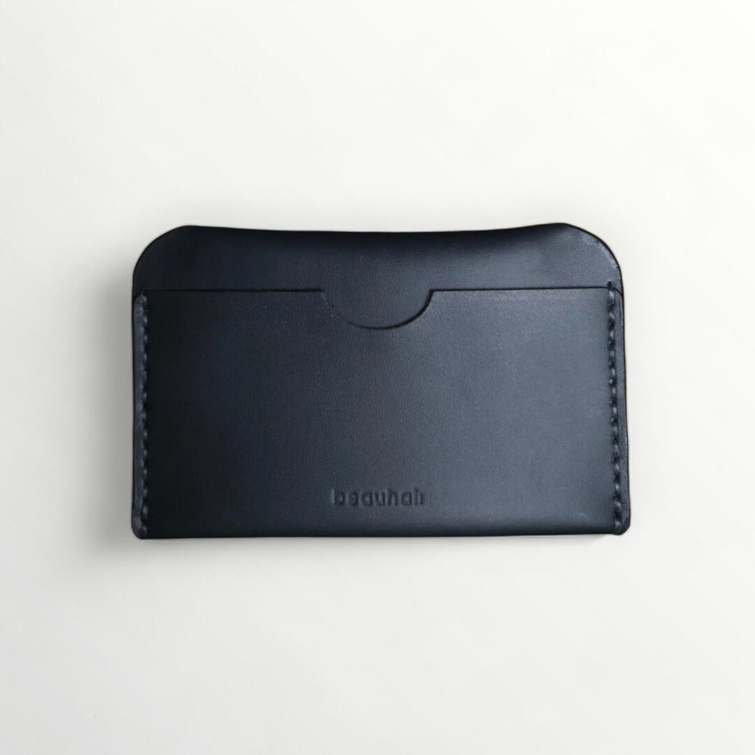 Horizontal Minimalist Wallet, Premium Leather Wallet Card Holder, Holds ...