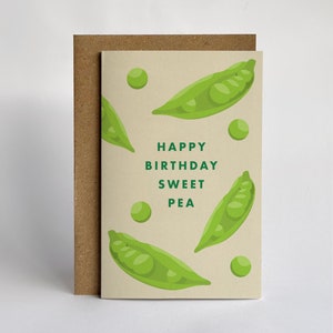 Alles Gute zum Geburtstag, Sweet Pea Grußkarte