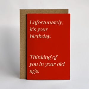 Satire Sympathie in Ihrem Alter lustige alles Gute zum Geburtstag Grußkarte