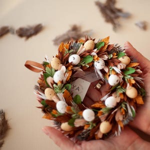 Süßer Minikranz zu Ostern
