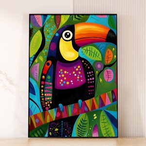 Tropical jungle printable wall art