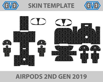 Download Electronics Accessories Phone Silhouette Airpods Pro Skin Cut File Cricut Template Vinyl File Apple Airpod Pro Skin Cover Svg Cut Template Vector Vector