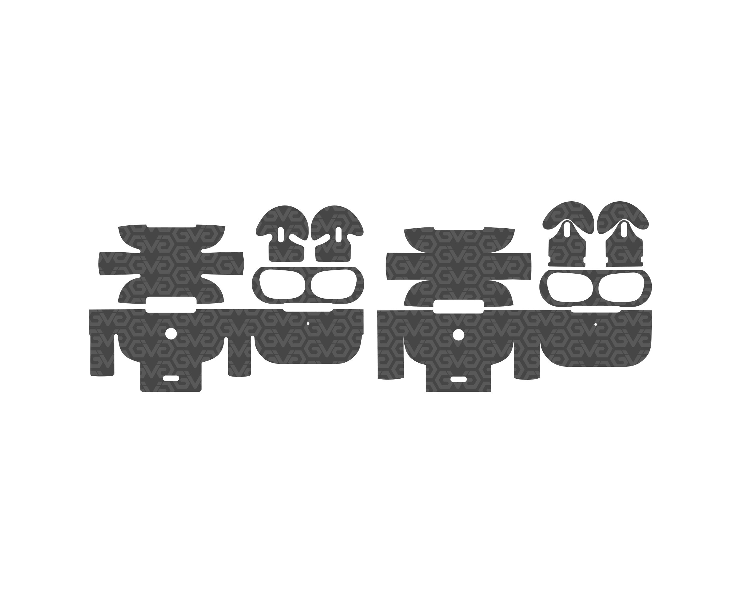 Airpods Pro 1st Gen Skin Template SVG Vector Etsy Denmark