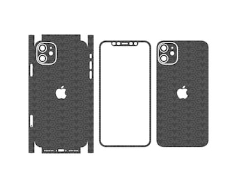 iPhone 11 Skin Template SVG Vector
