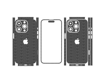 iPhone 14 Pro Skin Template SVG Vector