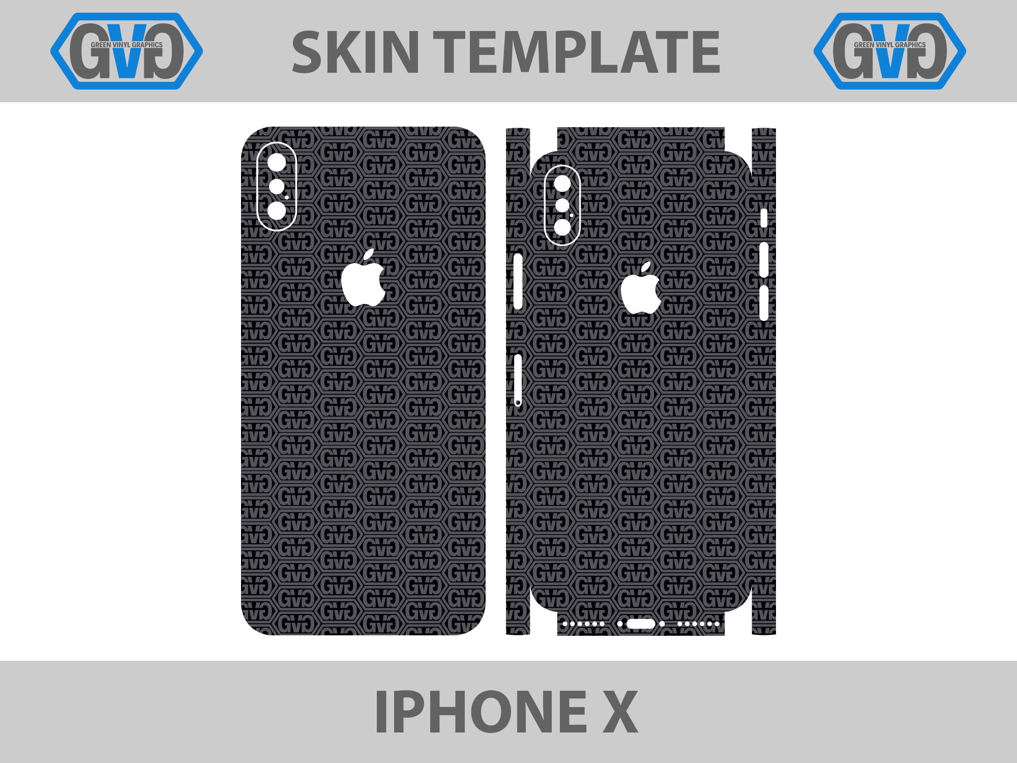 IPhone X Skin Template File Template for cutting or design  Etsy