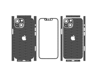 iPhone 13 Mini Skin Template SVG Vector