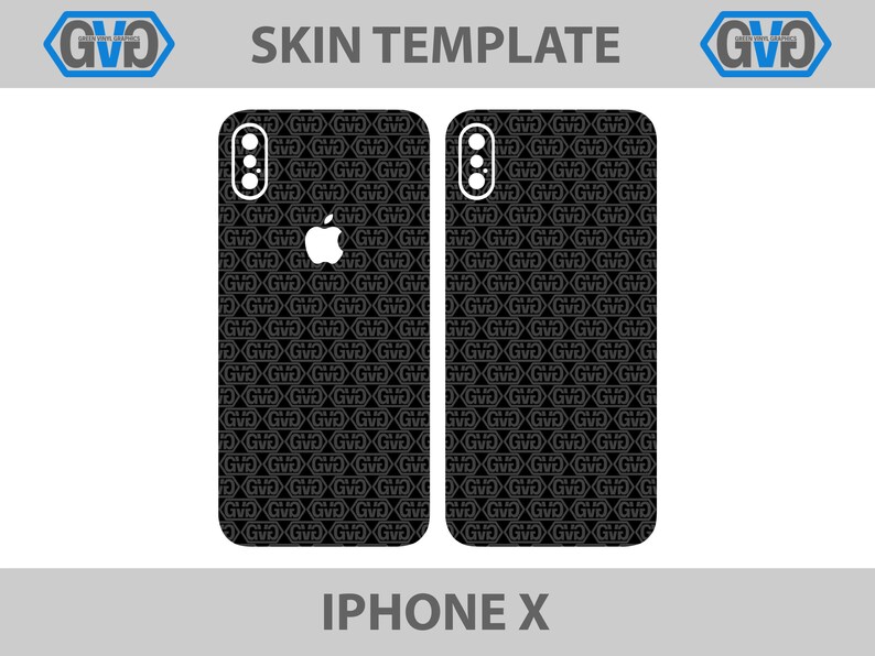 Iphone X Skin-Vorlage-Datei Vorlage für Schneiden oder | Etsy