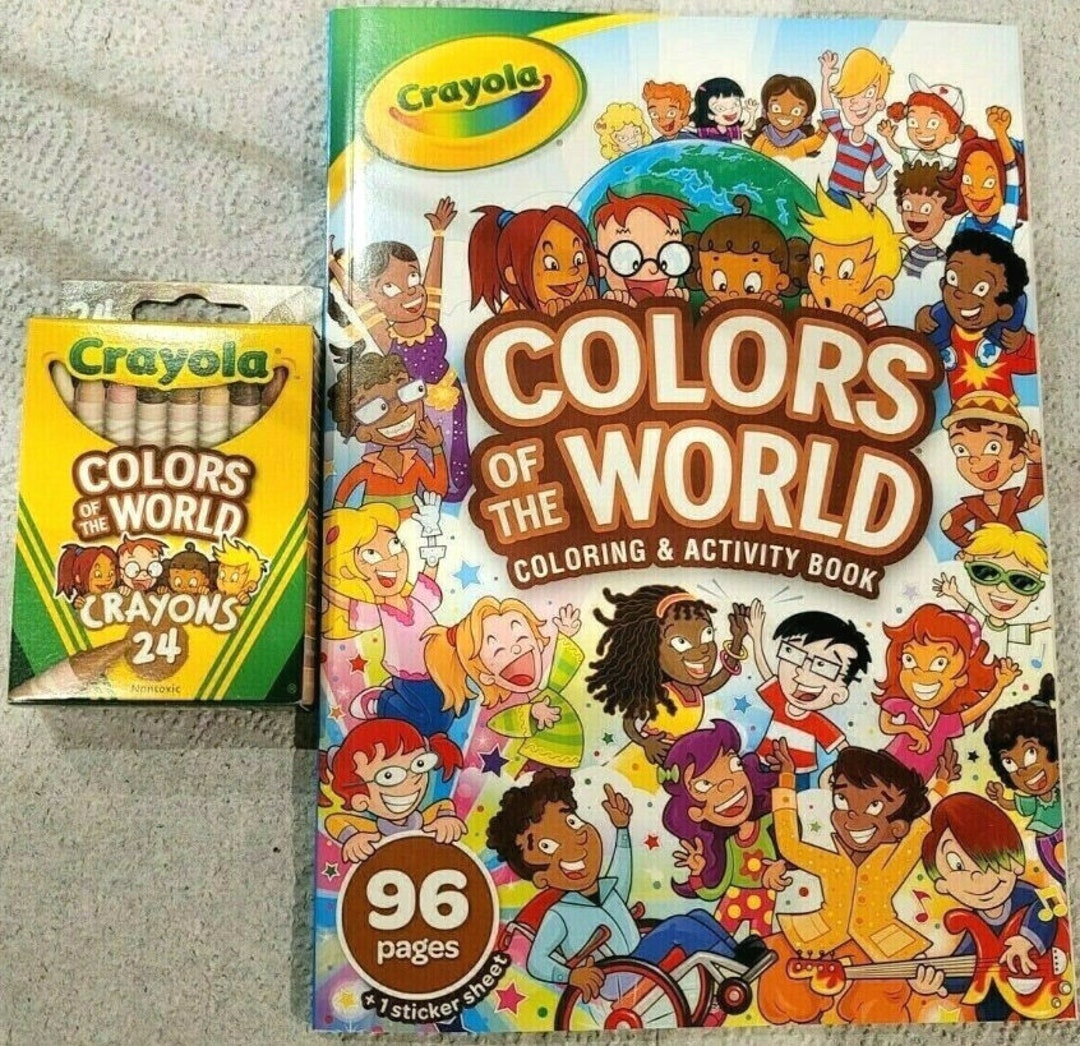 Crayola Colors of the World Crayons + Colors of the World Coloring ...