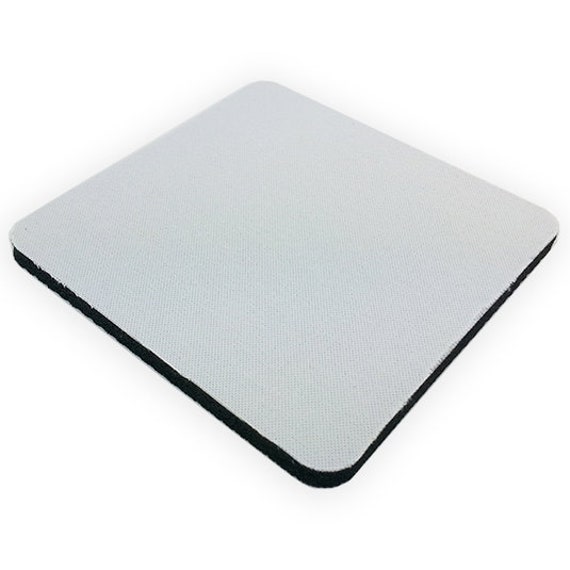White Blank Sublimation Heat Transfer Rubber Base Fabric Surface Square Mouse  Pad Flexible 220 X 180 X 5 Mm 8 X 7'' for Computer Non-slip 