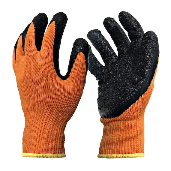 2 Pcs Heat Resistant Gloves With Silicone Bumps Black and 