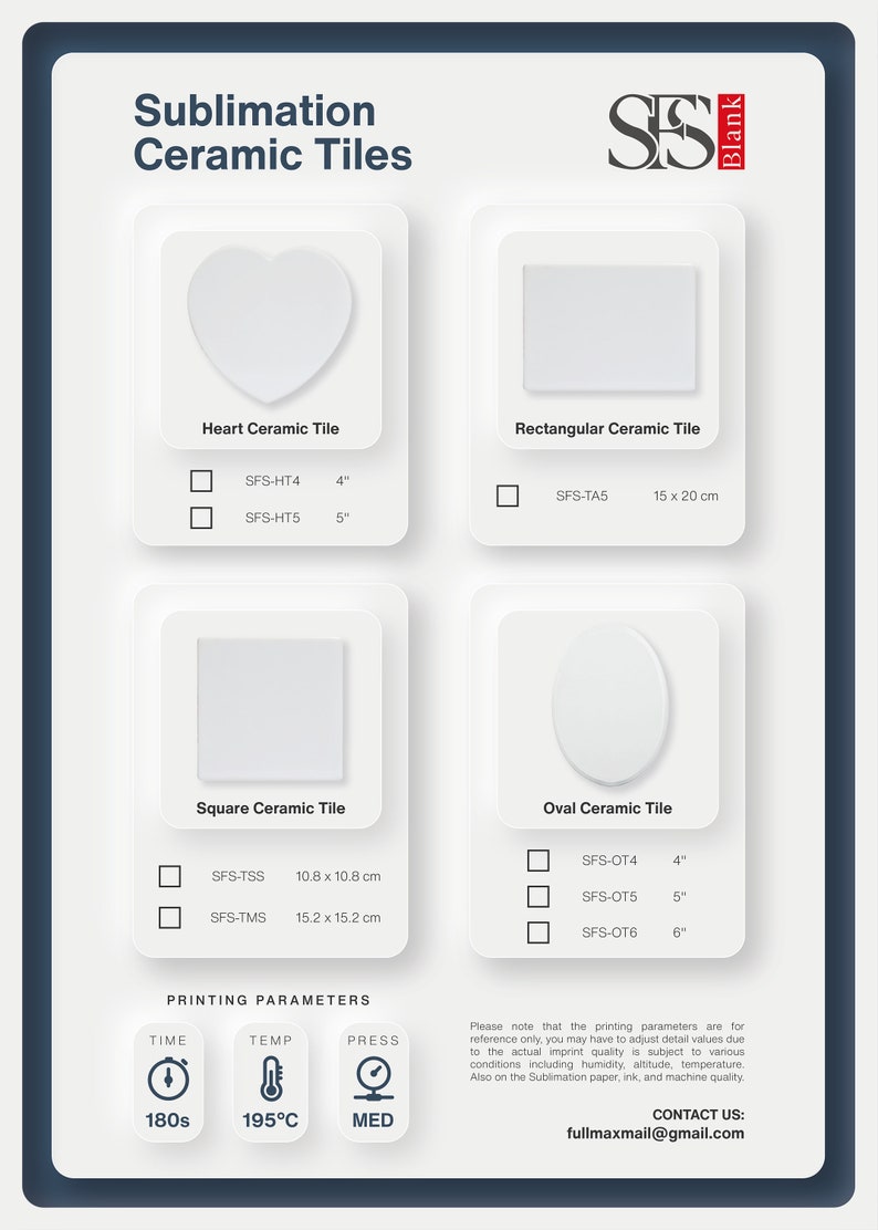 4 Pieces Ceramic Oval 3 X 4 Dye Sublimation Blank White Tile Heat