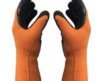 Cotton Glove heat resistant 3d sublimation heat transfer press printing 3D  vacuum orange/black