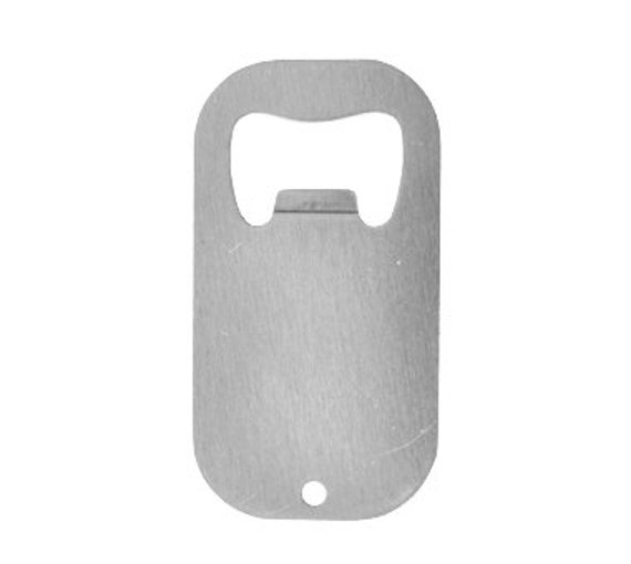 6 Pieces Sublimation Blanks Small 5 X 3cm Grey Steel Bottle Beer Metal  Opener Heavy Duty Stainless Steel Flat for Kitchen, Bar O Restaurant 