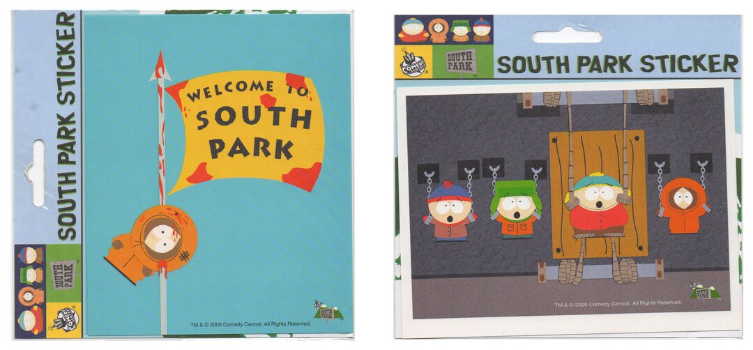 Stickers Decal South Park Kenny Stan Kyle Cartman Vintage Etsy