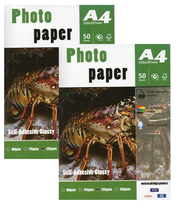 Premium Double Side Matte Inkjet Photo Paper 8.3x11.6 A4 Size 50 Sheets Weight 180gsm