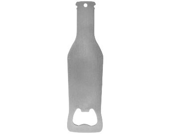 6 Pcs. Sublimation Blanks Grey Steel Bottle Beer Metal Opener 6 X